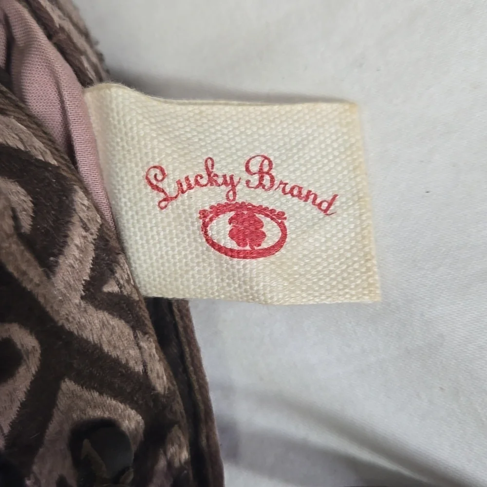 Lucky Brand Fringe Brown Leather Crossbody Shoulder Bag - Picture 13 of 13